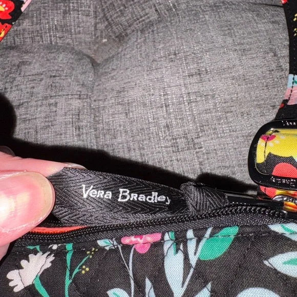Vera Bradley Black Floral Crossbody Bag - Picture 6 of 6